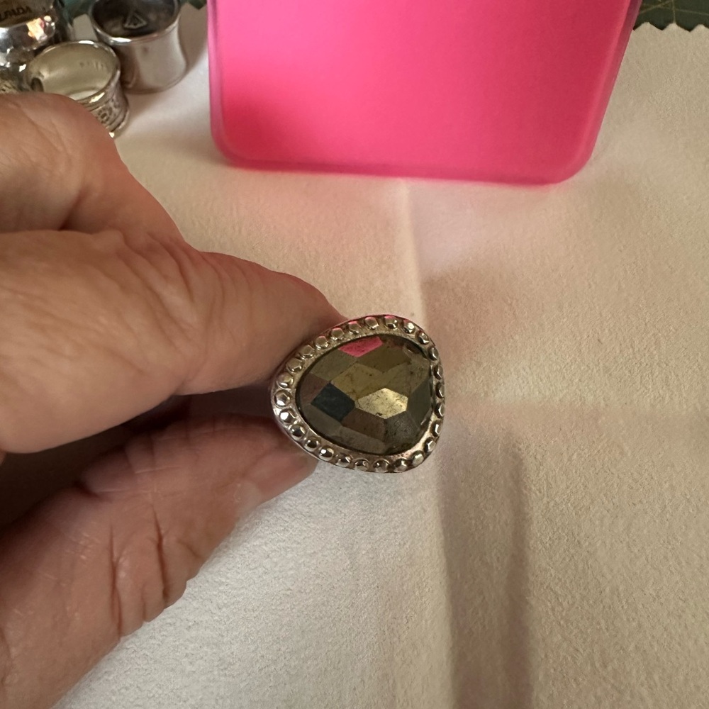 Silver and Gold-Toned Women's Ring